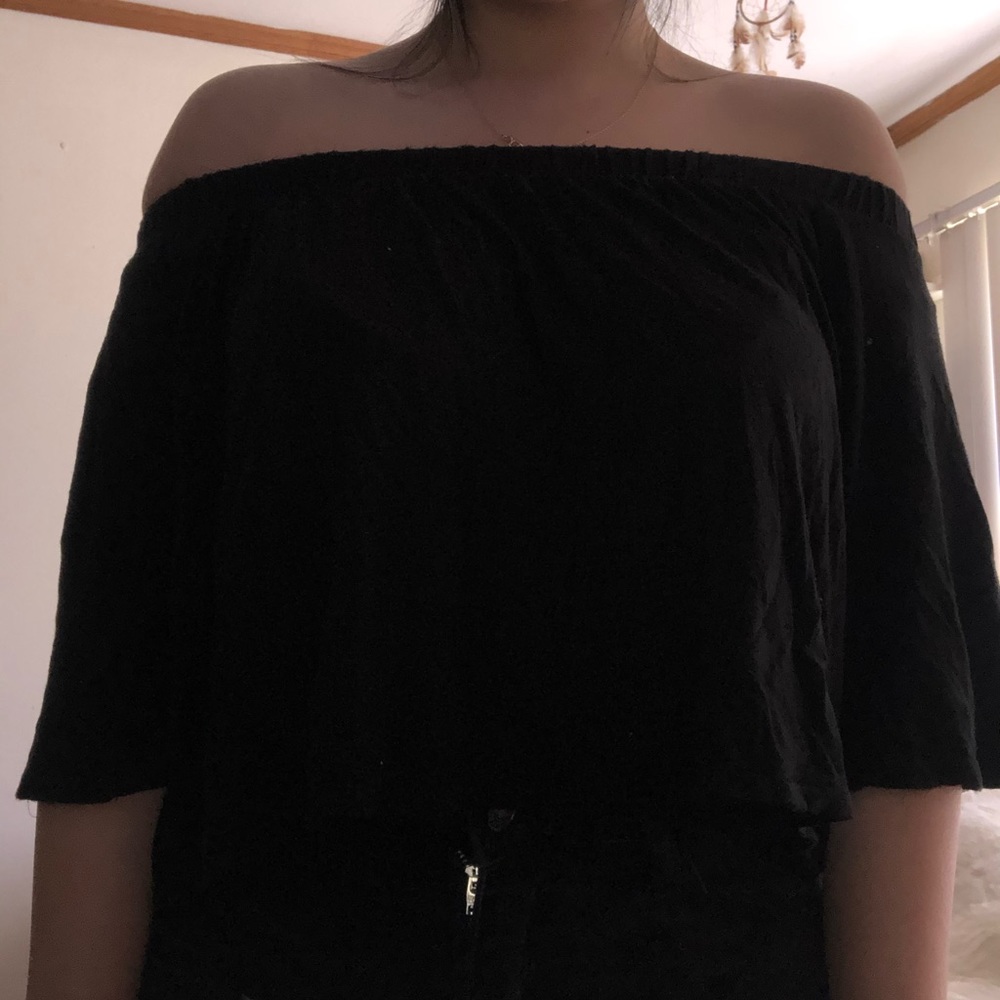 Black Off The Shoulder Top